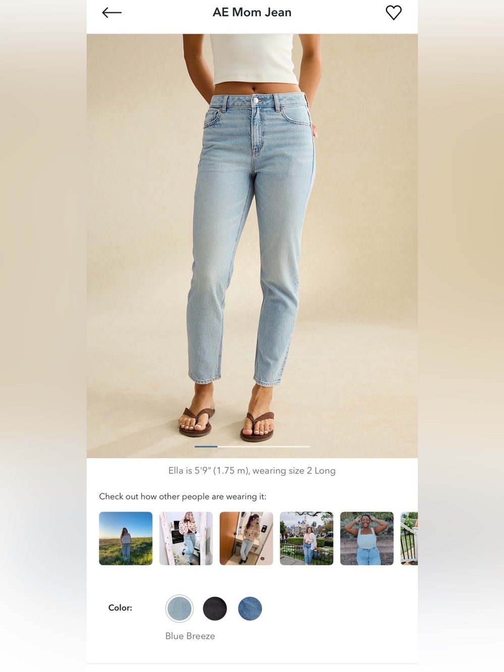 American Eagle Outfitters High-Rise Light Blue Women's Jeans - Picture 3 of 3